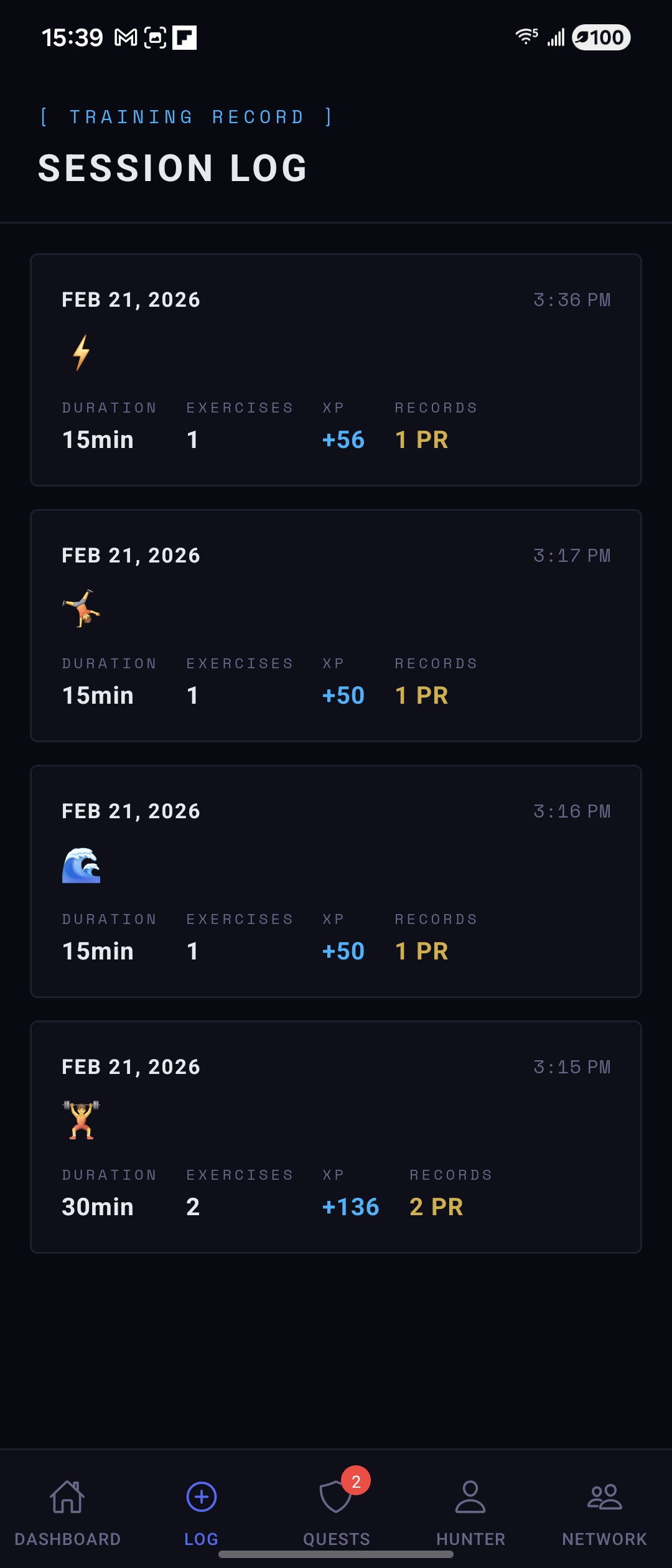 MONARCH Session Log — training record